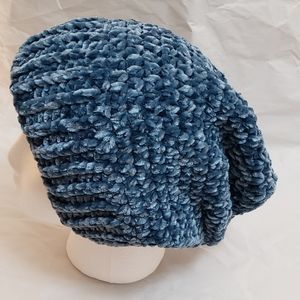 Crochet Velvet Hat